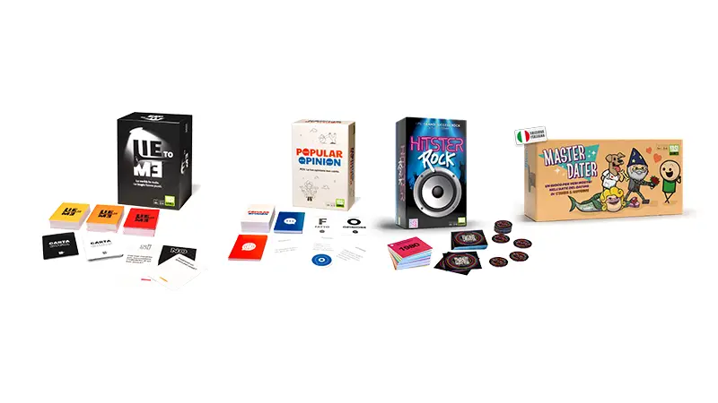 Lie To Me il nuovo party game sul bluff di Yas!Games presentato a Play 2026 Hitster Rock la nuova edizione stand-alone musicale rock di Yas!Games Popular Opinion e Master Dater le novità Yas!Games per Play Festival del Gioco 2026