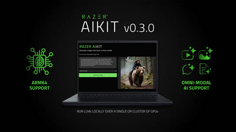 Razer AIKit toolkit open source gratuito per sviluppatori di intelligenza artificiale