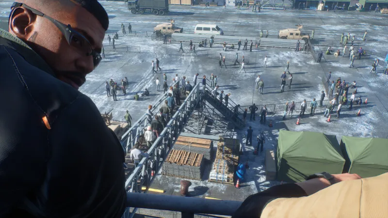 stazione militare di ace combat 8 wind og theves, storia e ambientazione