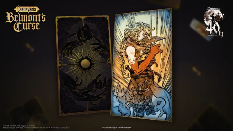 Carta dei tarocchi con la Midnight Edition di Castelvania Belmont's Course