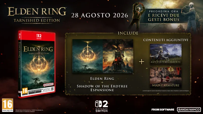 Shadow of the Erdtree inclusa in Elden Ring Tarnished Edition per Switch 2