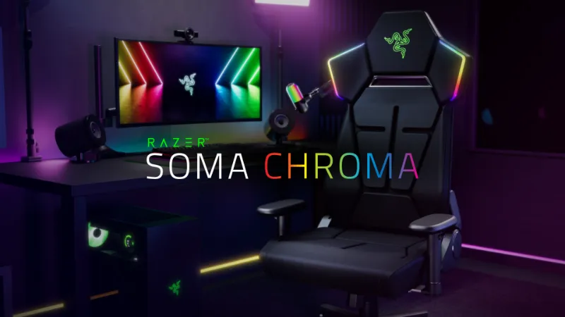 Illuminazione Razer Chroma RGB reattiva della Soma Chroma compatibile con oltre 300 giochi