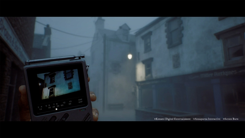 silent hill townfall, schermata della CRTV