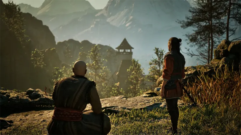 Coen e Pieter che parlano a Laslea in The Blood of Dawnwalker