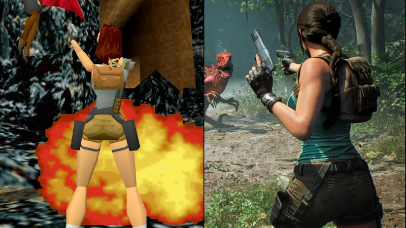 tomb raider 30 anni anniversario confronto grafico